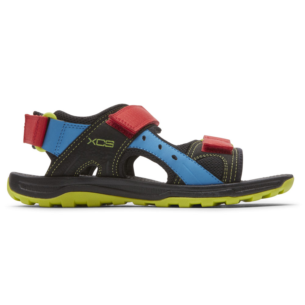 Rockport Singapore Mens Sandals - Trail Technique Adjustable Velcro Black - TJ6457830